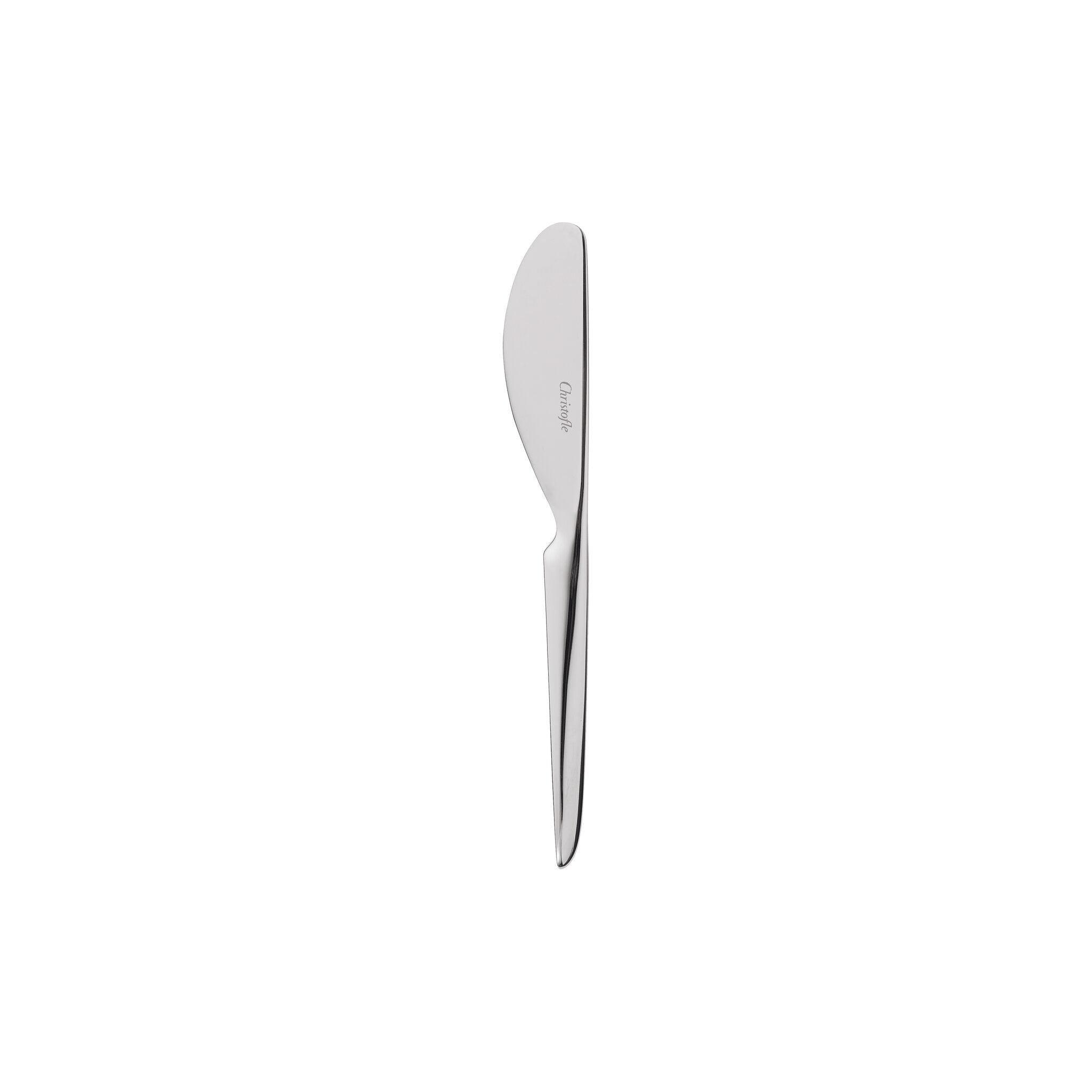 Christofle L'Ame de Christofle Stainless Steel Butter Spreader in stainless steel on a white background