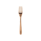 Christofle L'Ame de Christofle Copper Stainless Steel Dessert Fork in stainless steel on a white background
