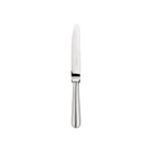 Christofle Albi Stainless Steel Dessert Knife in silver-plate on a white background
