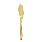 Christofle L'Ame de Christofle Stainless Steel Fish Knife - Gold Colour in stainless steel on a white background