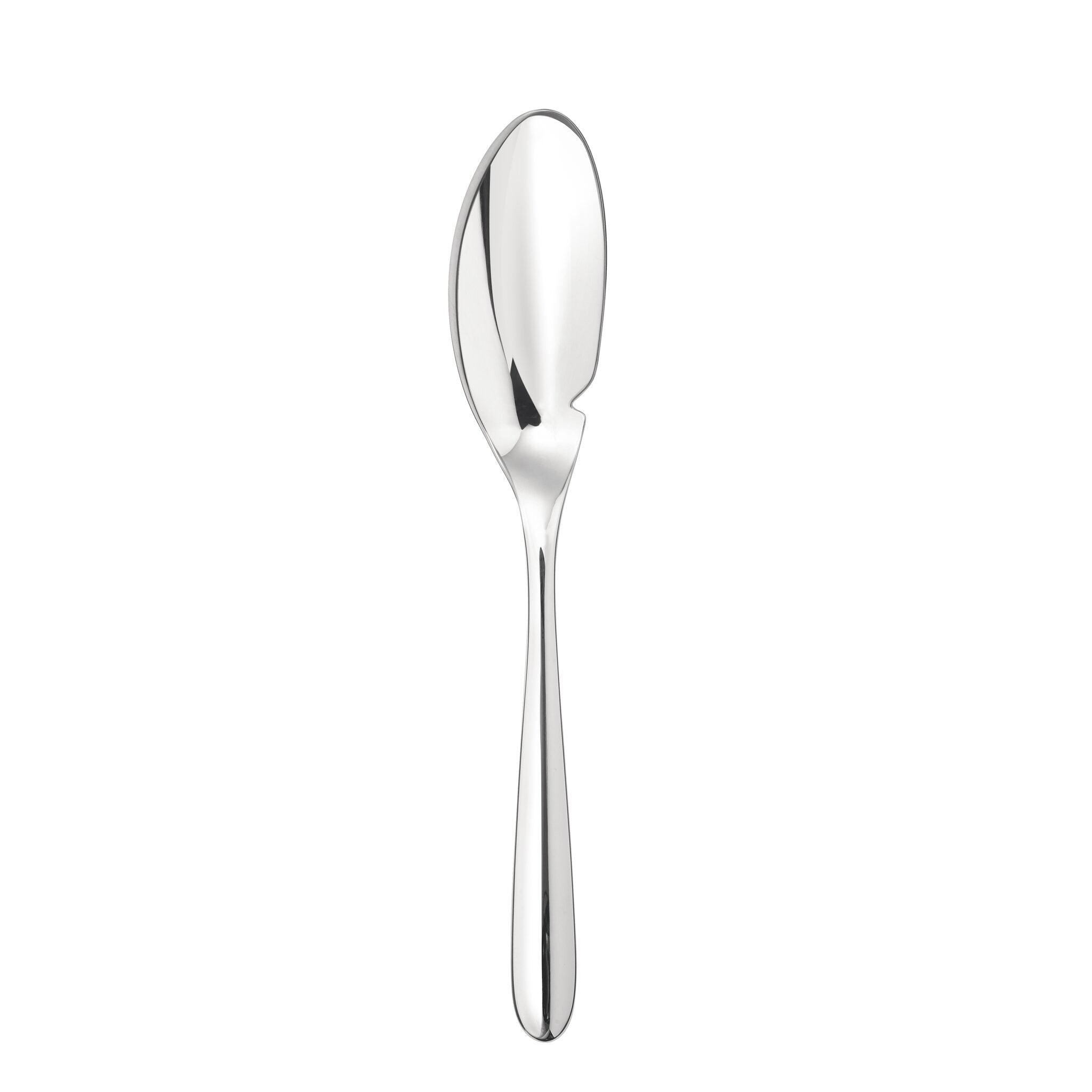 Christofle L'Ame de Christofle Stainless Steel Fish Knife in stainless steel on a white background