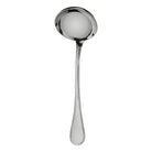 Christofle Albi 2 Stainless Steel Soup Ladle in stainless steel on a white background