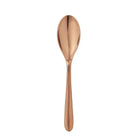 Christofle L'Ame de Christofle Stainless Steel Soup Spoon - Copper Colour in stainless steel on a white background