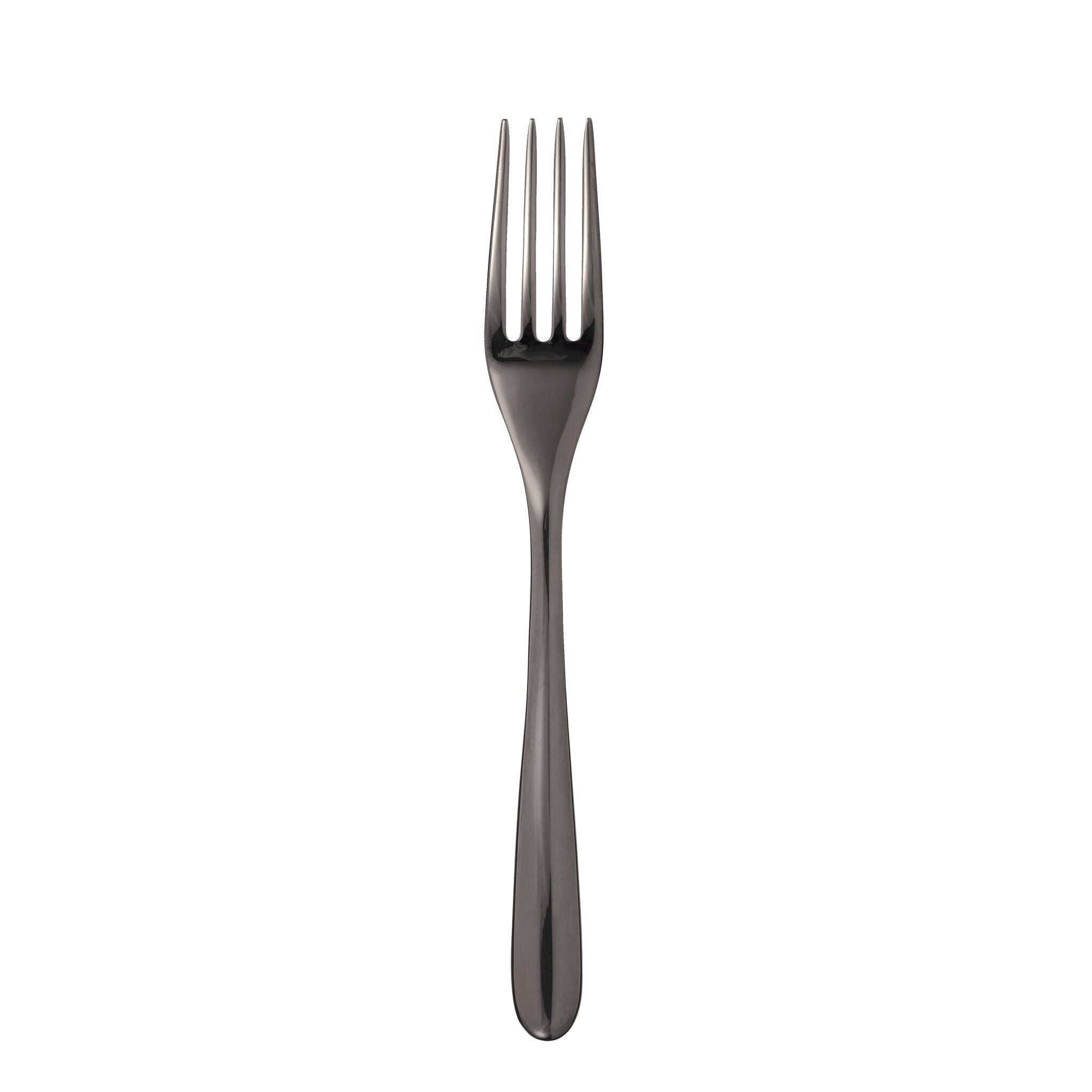 Christofle L'Ame de Christofle Black Stainless Steel Table Fork in stainless steel on a white background
