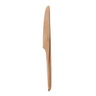 Christofle L'Ame de Christofle Stainless Steel Serrated Table Knife - Copper Colour in stainless steel on a white background