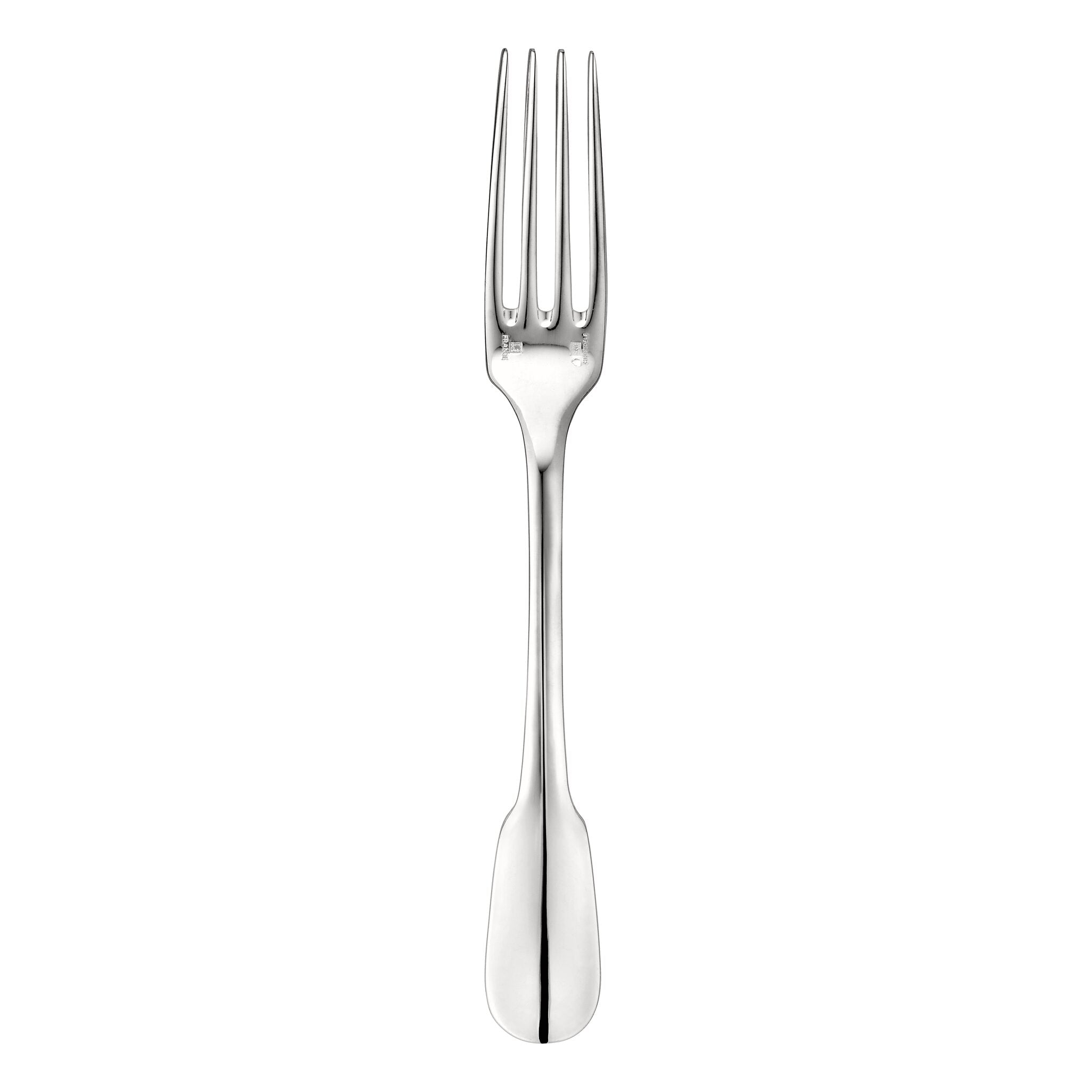 Christofle Cluny Silver-Plated Standard Fork in silver-plate on a white background