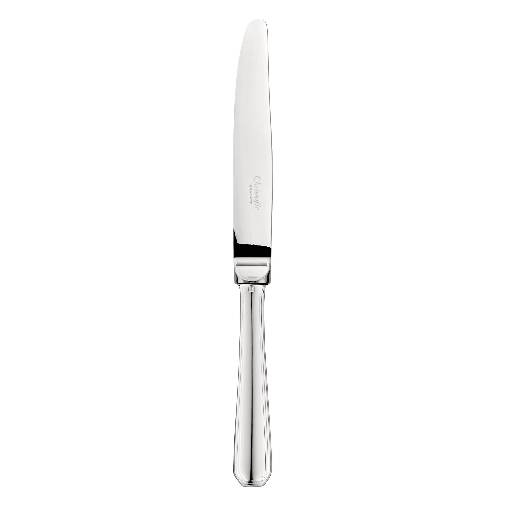 Christofle Silver-Plated Lunch Knife in silver-plate on a white background