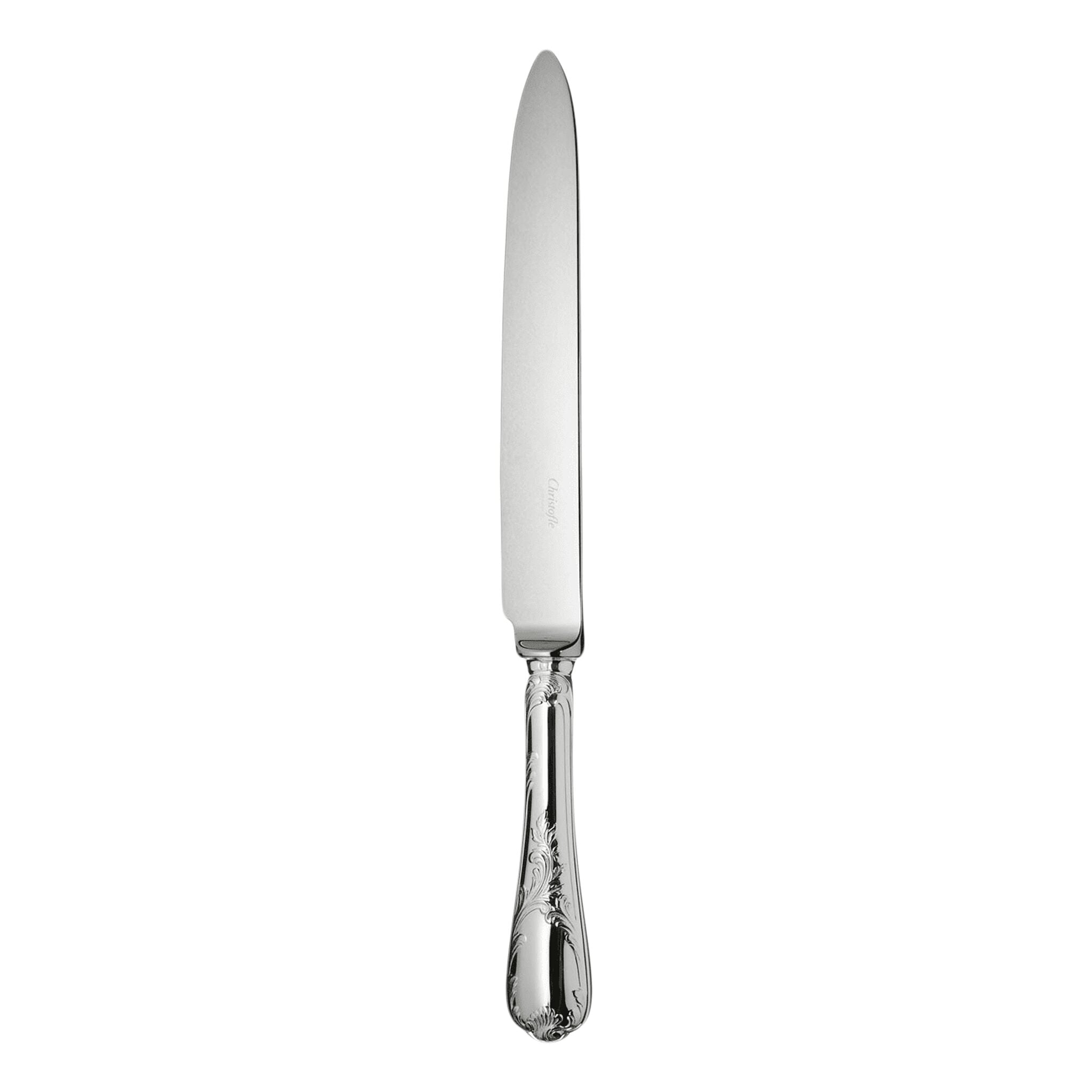 Christofle Marly Silver-Plated Standard Knife in silver-plate on a white background