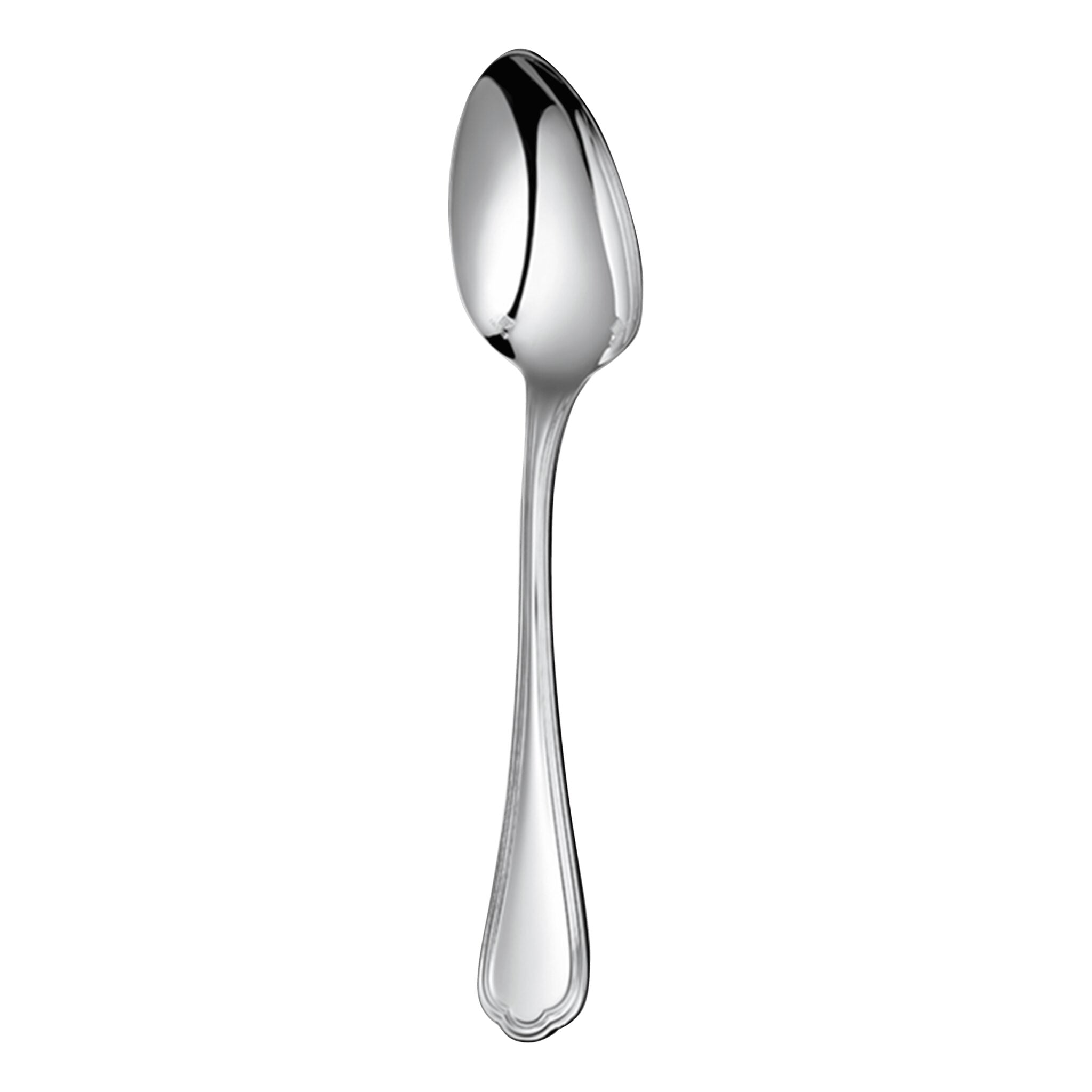Christofle Spatours Silver-Plated Standard Soup Spoon in silver-plate on a white background