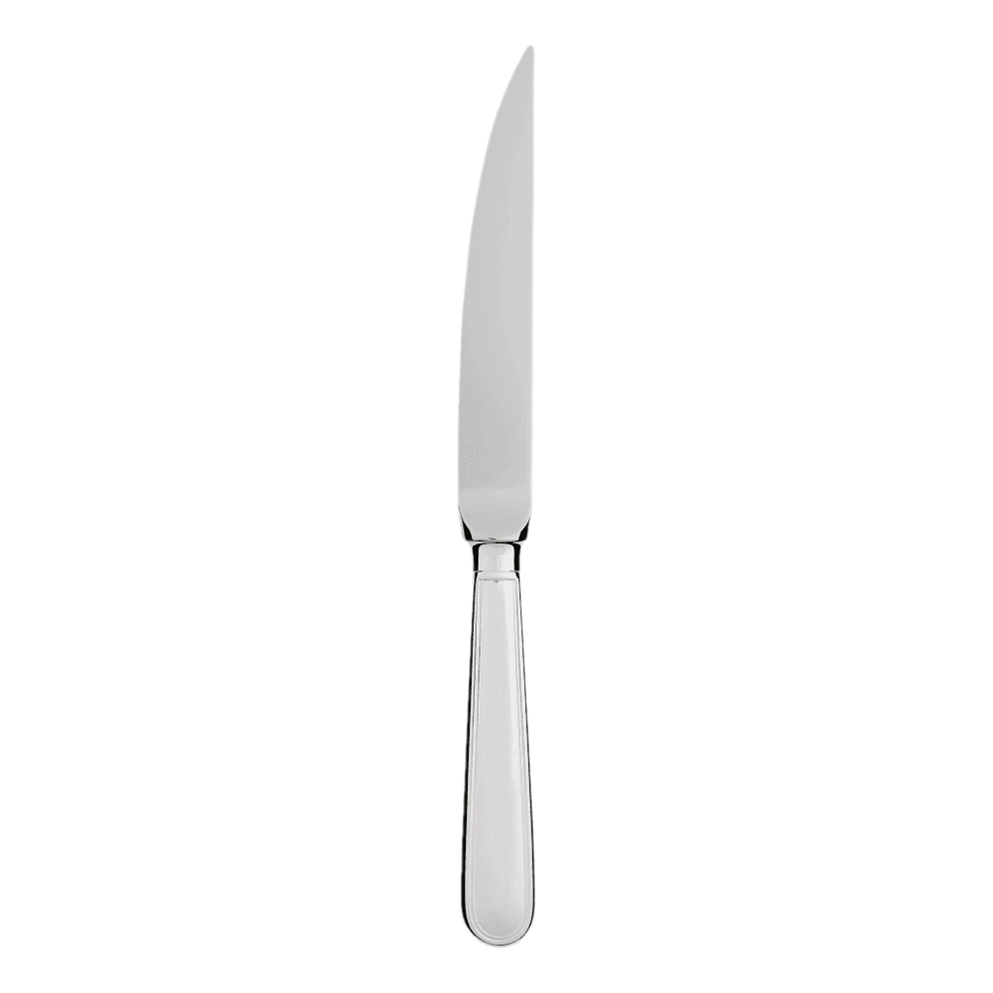 Christofle Albi Silver-Plated Steak Knife in silver-plate on a white background
