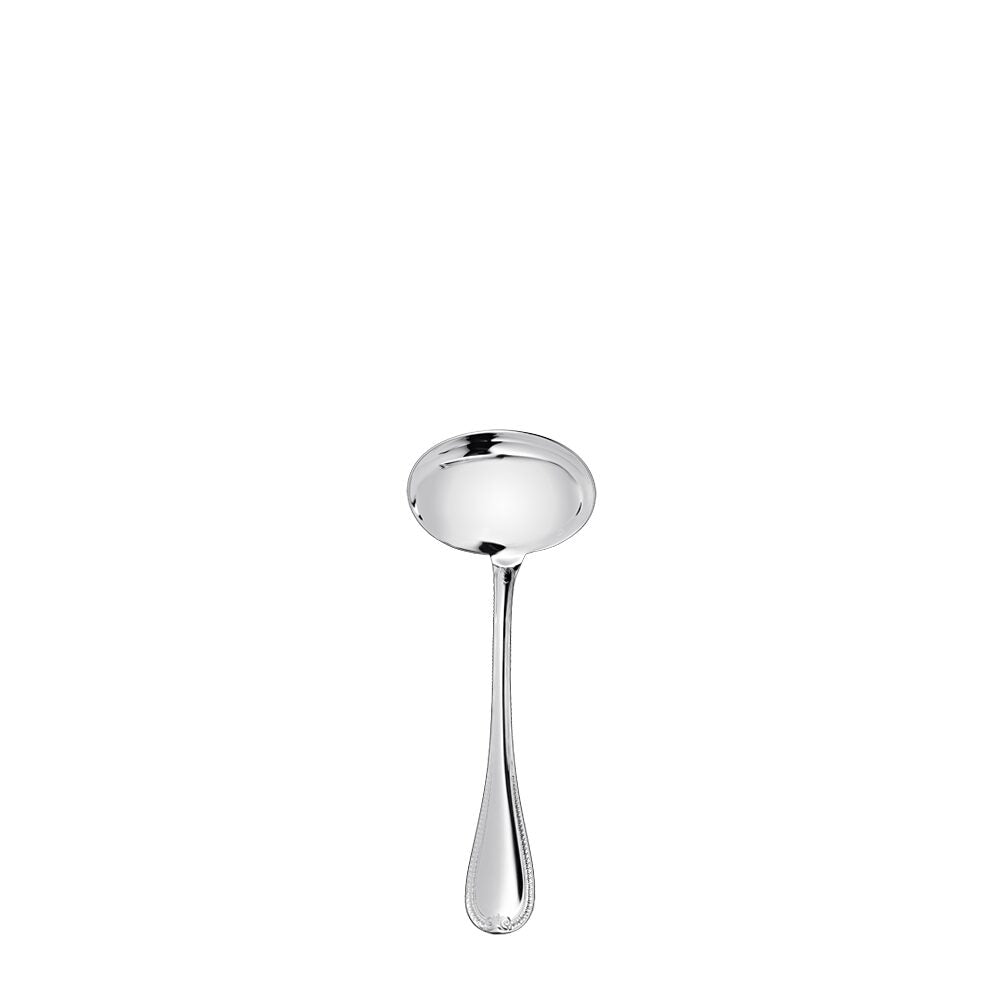Christofle Malmaison Sterling Silver Gravy Ladle in sterling silver on a white background
