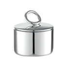 Christofle Vertigo Silver-Plated Sugar Bowl in silver-plate on a white background