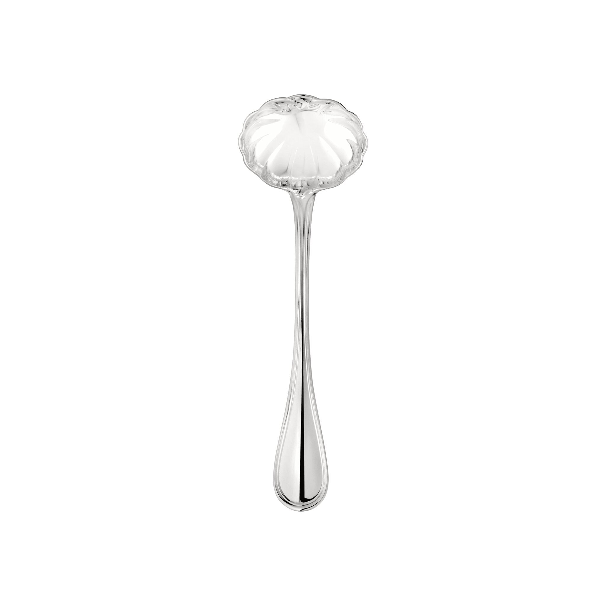 Christofle Albi Silver-Plated Sugar Ladle in silver-plate on a white background