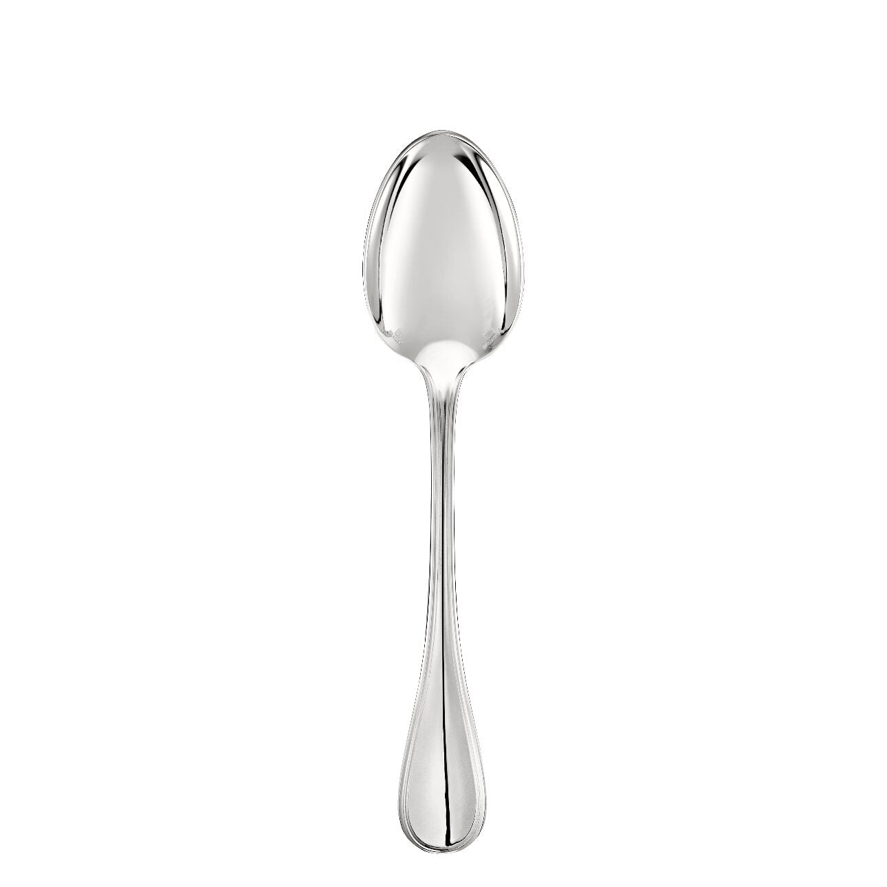 Christofle Albi Silver-Plated Table Spoon in silver-plate on a white background