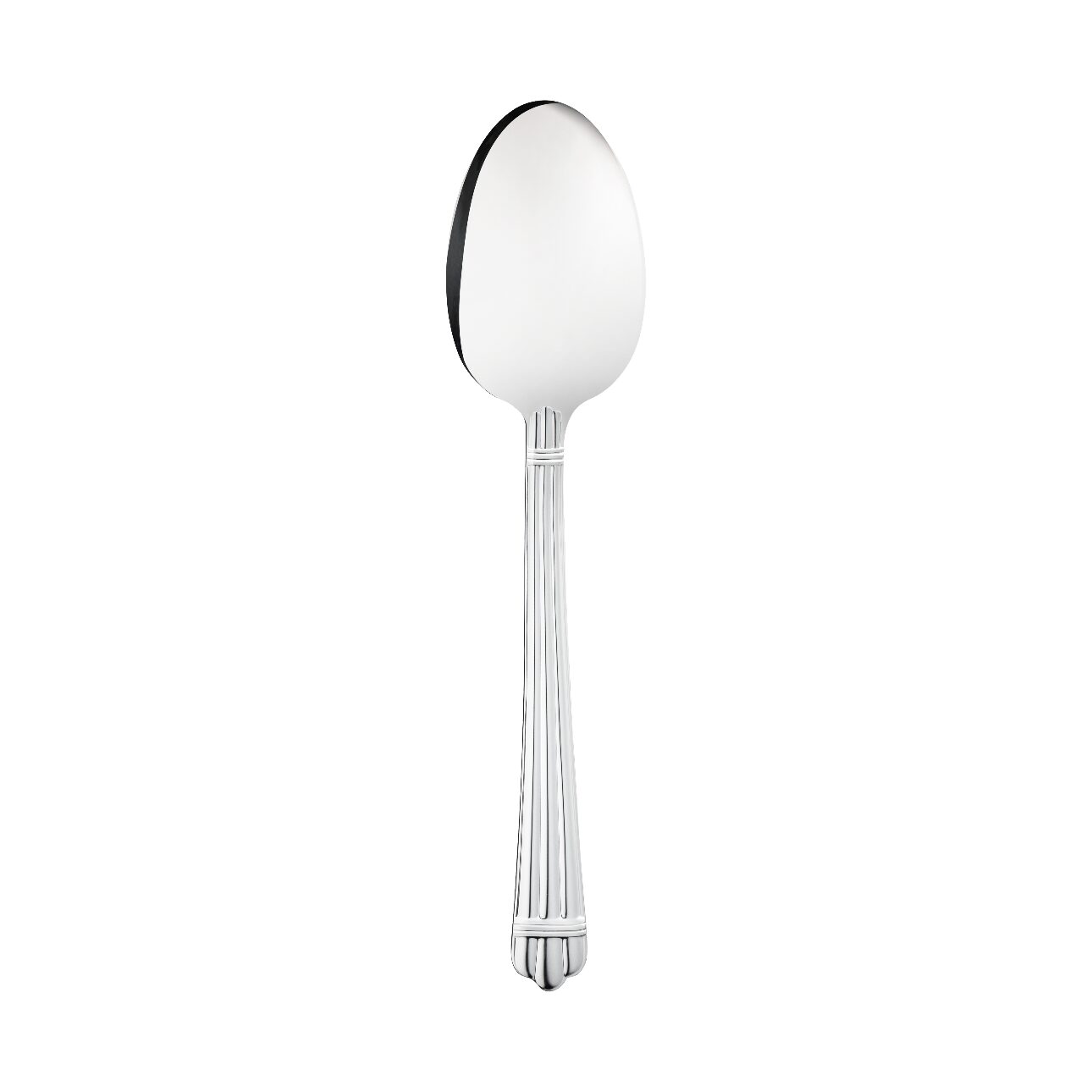 Christofle Aria Silver-Plated Table Spoon in silver-plate on a white background