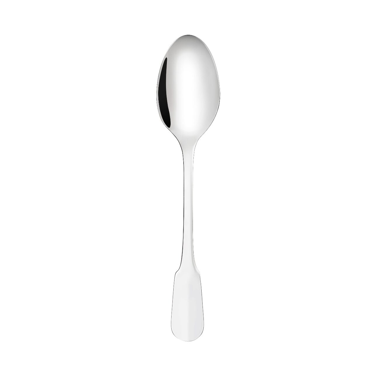 Christofle Cluny Silver-Plated Table Spoon in silver-plate on a white background