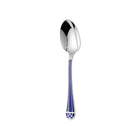 Christofle Silver-Plated Table Spoon - Marbled Blue in silver-plate on a white background