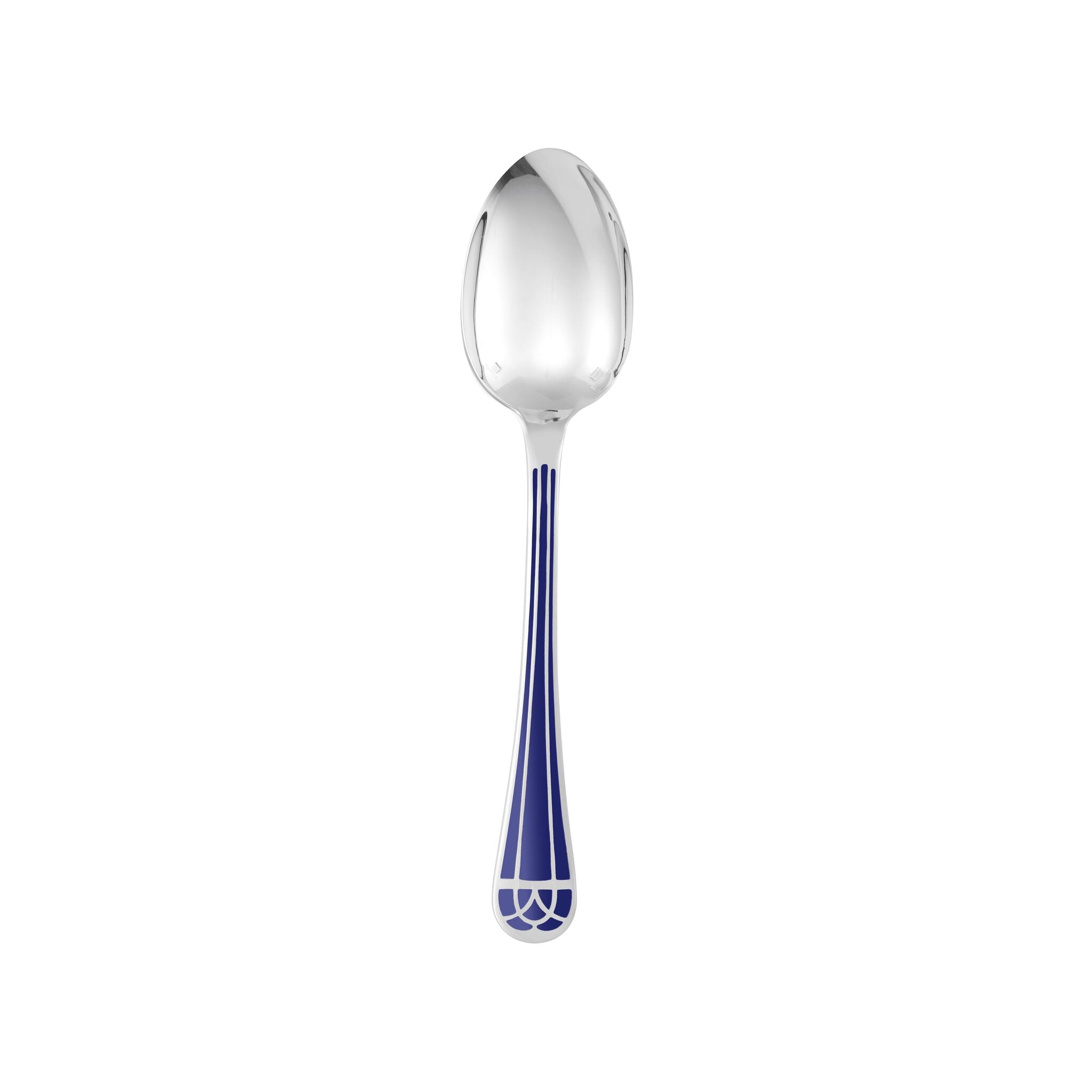 Christofle Silver-Plated Table Spoon - Marbled Blue — additional view