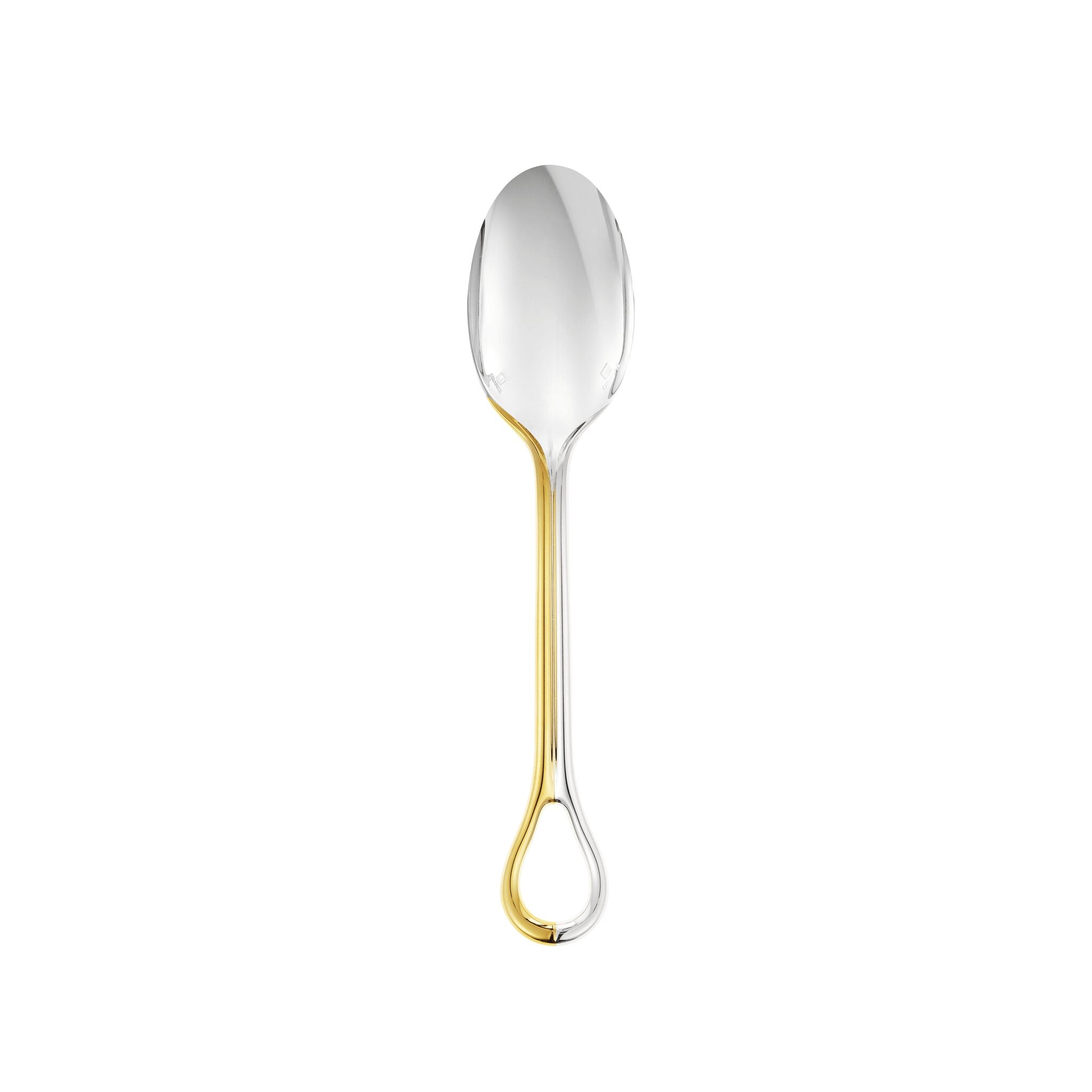 Christofle Carrousel Partially Gilded Silver-Plated Tablespoon — additional view