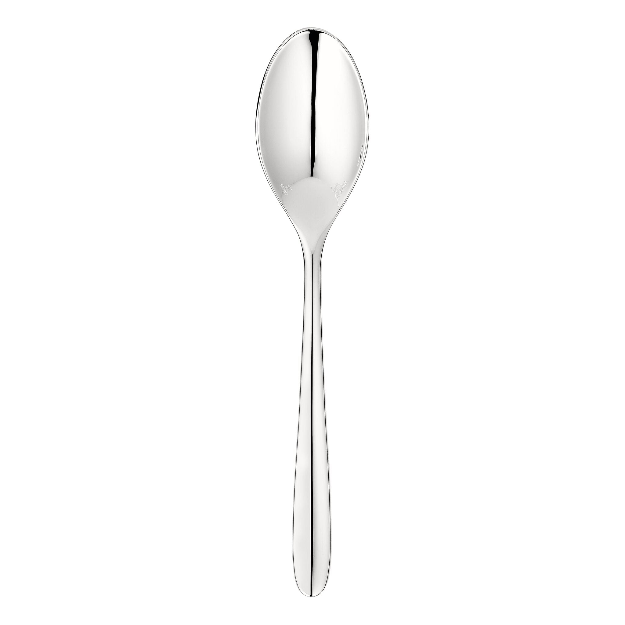 Christofle Silver-Plated Table Spoon in silver-plate on a white background