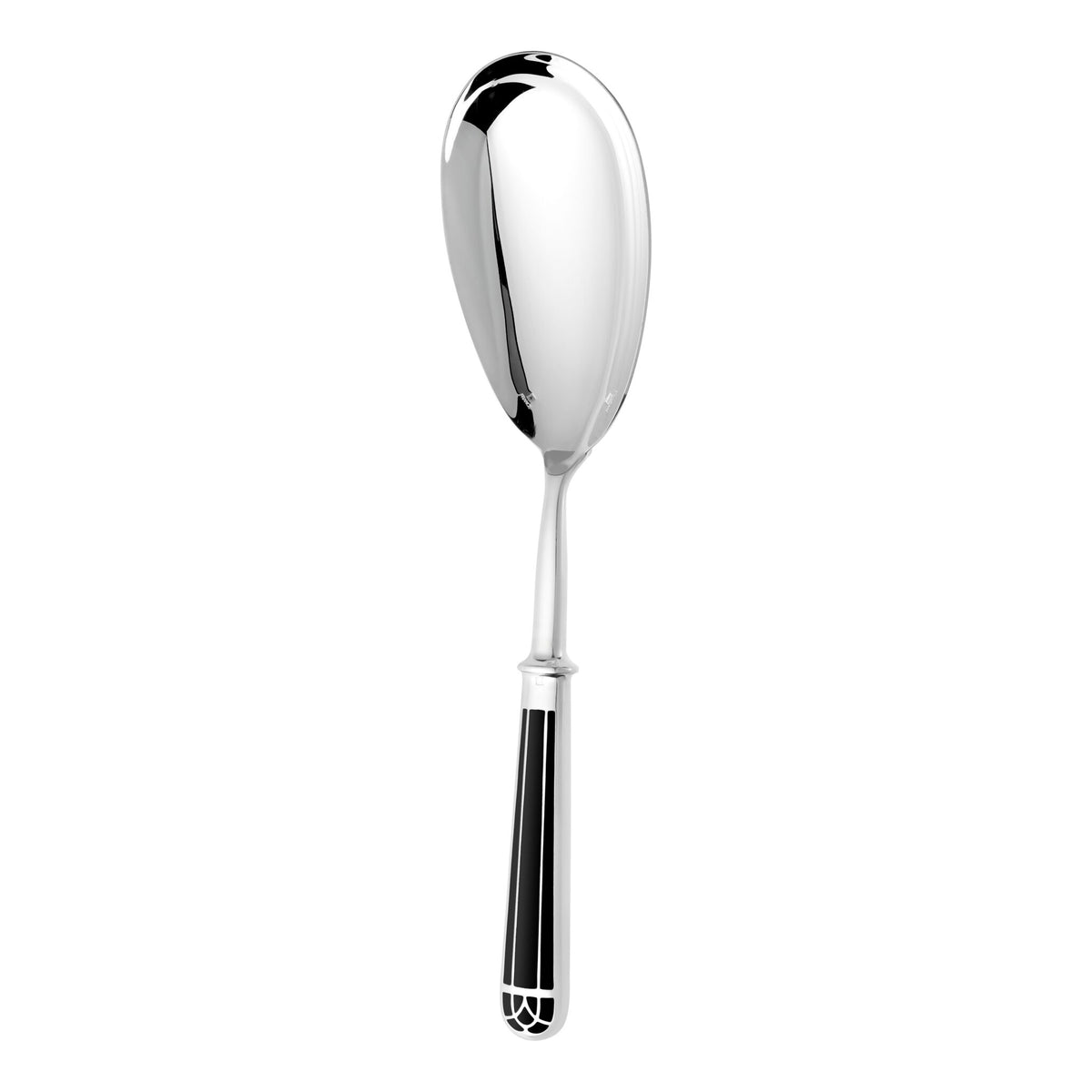 Christofle Talisman Black Silver-Plated Rice and Potato Serving Spoon, view 2