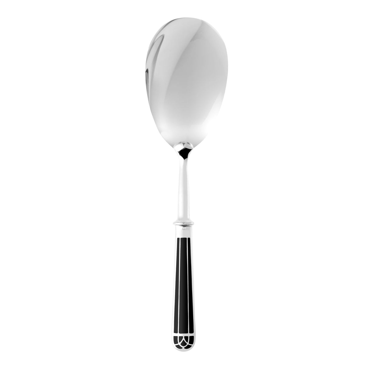 Christofle Talisman Black Silver-Plated Rice and Potato Serving Spoon, view 3
