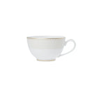 Christofle Malmaison Porcelain Tea Cup and Saucers Gold Finish — additional view