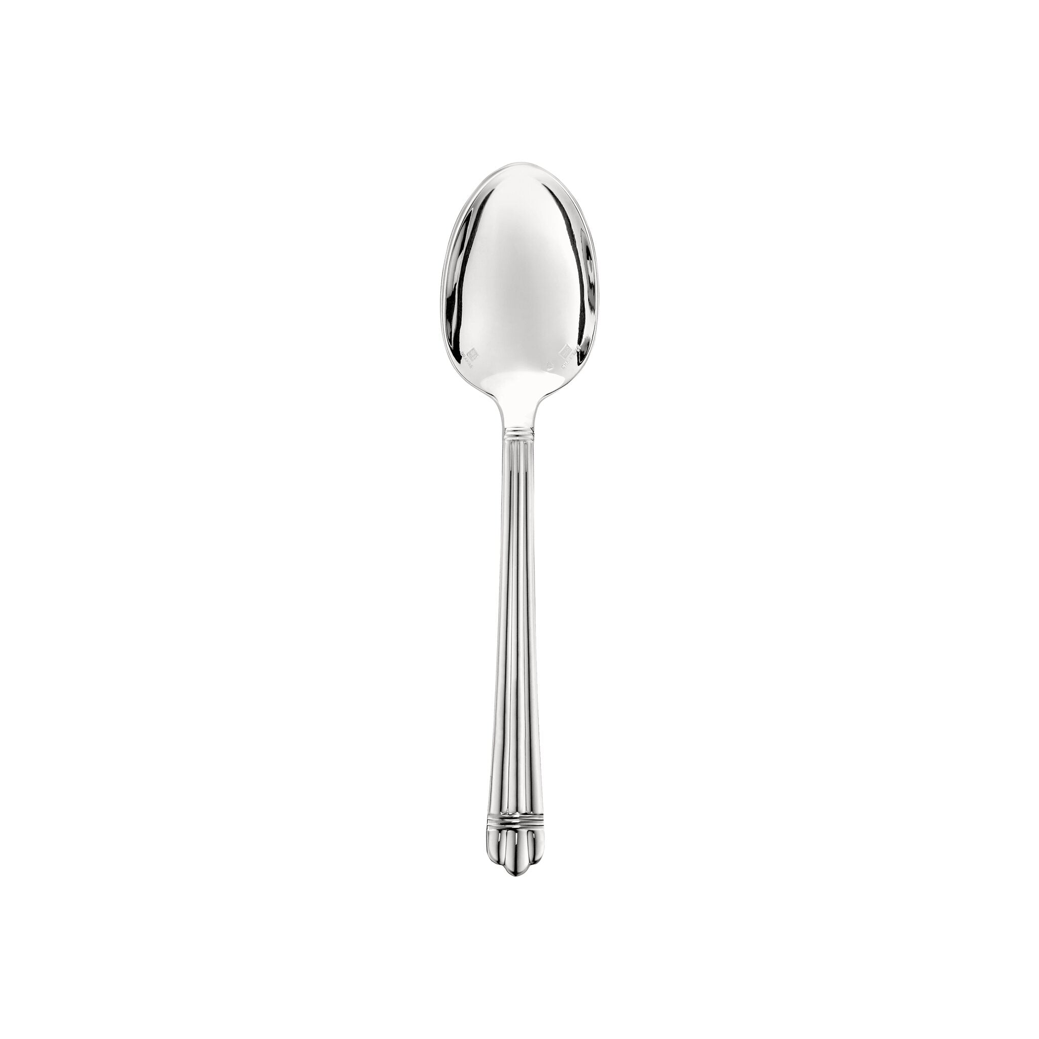 Christofle Aria Silver-Plated Tea Spoon in silver-plate on a white background