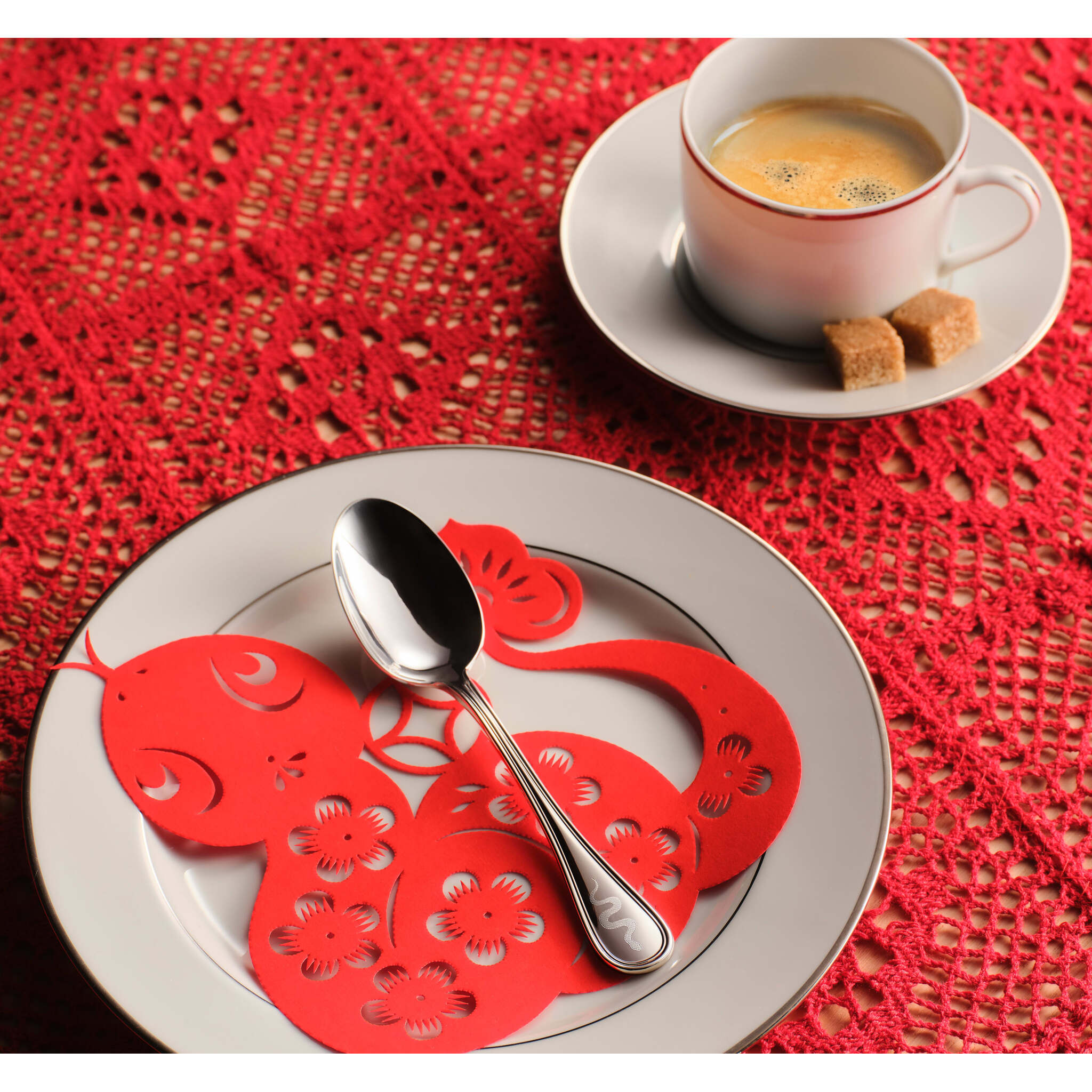 Christofle Albi Lunar New Year Snake Engraved Silver-Plated Tea Spoon — additional view