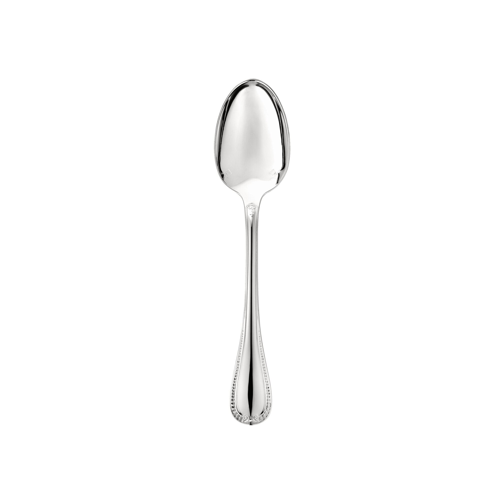 Christofle Malmaison Silver-Plated Tea Spoon in silver-plate on a white background