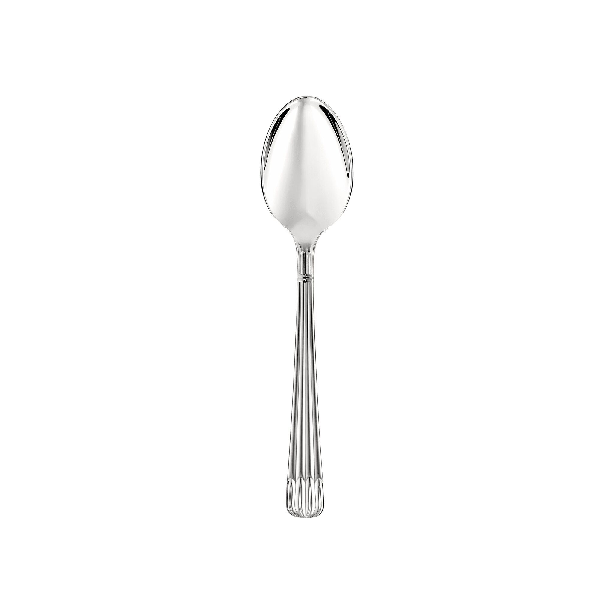 Christofle Osiris Stainless Steel Tea Spoon in stainless steel on a white background