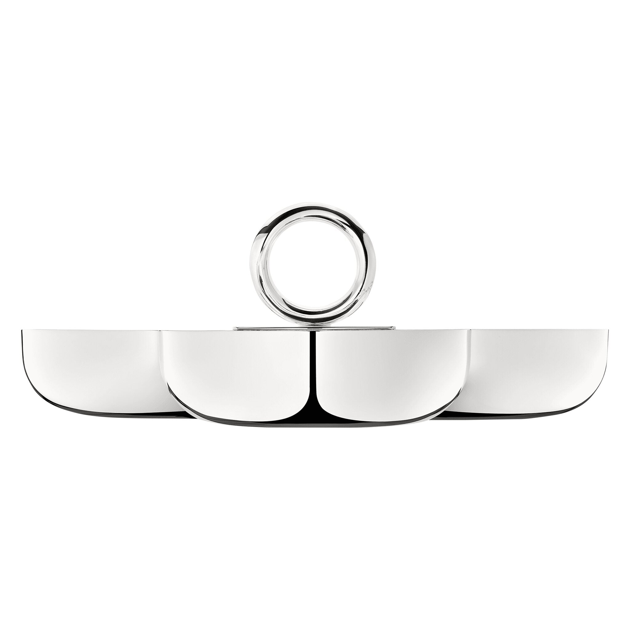 Christofle Vertigo Medium Silver-Plated 3-Bowl Aperitif Serving Dish — additional view