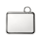 Christofle Vertigo Silver-Plated Single-Handle Tray 8 X 6 in in silver-plate on a white background