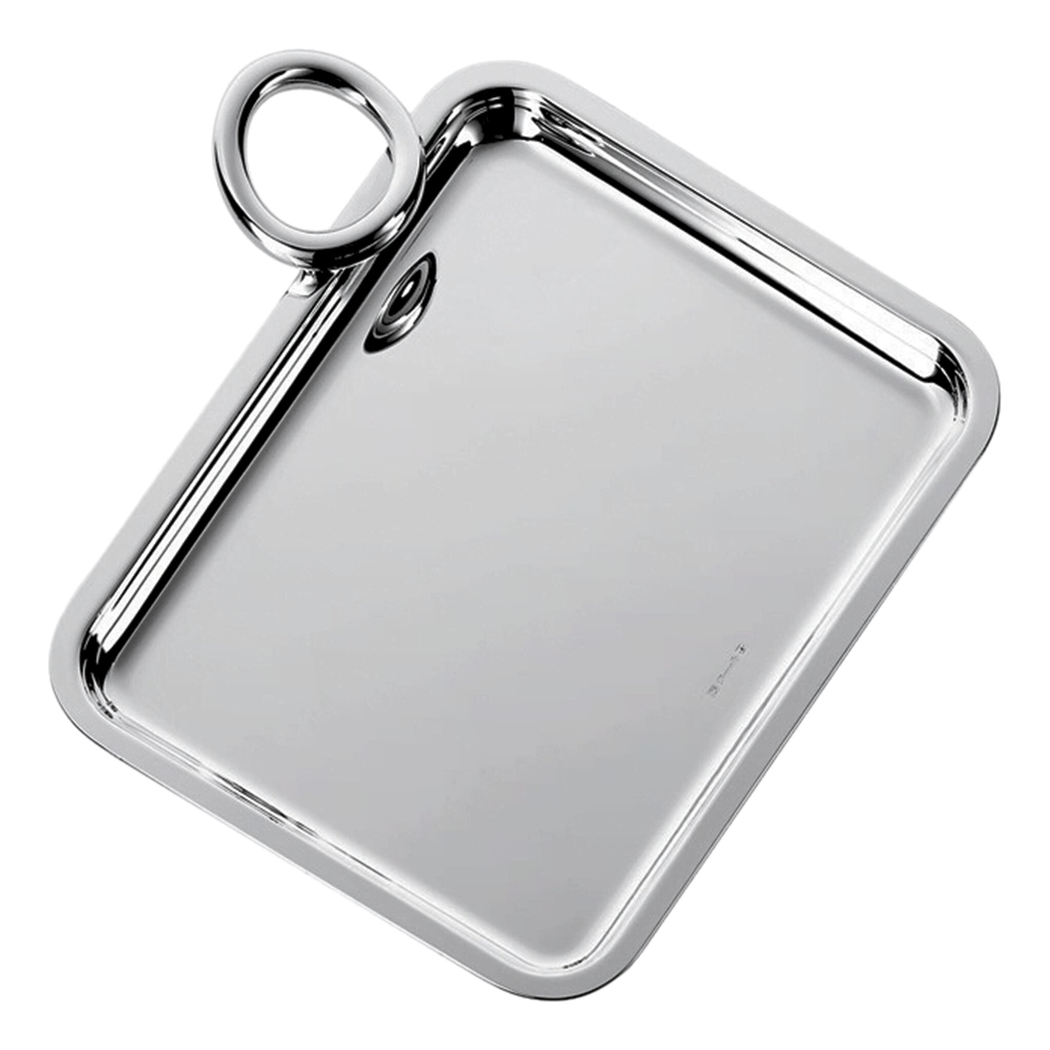 Christofle Vertigo Silver-Plated Single-Handle Tray 8 X 6 in — additional view