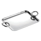 Christofle Vertigo Small Silver-Plated Tray in silver-plate on a white background