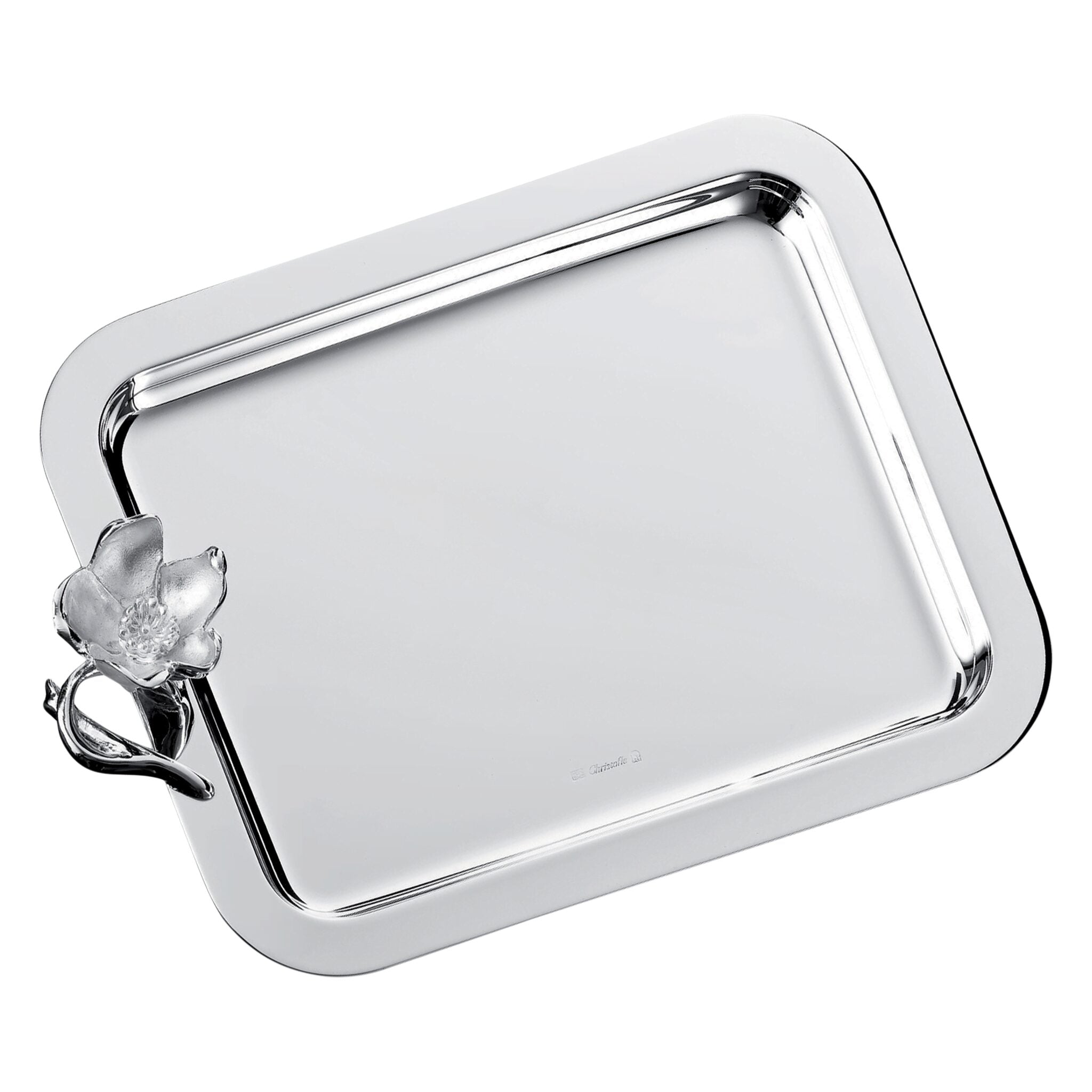 Christofle Anémone Small Silver-Plated Tray 8 X 6 in — additional view
