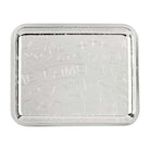 Christofle Graffiti Silver-Plated Rectangular Tray - 8 X 6 in in silver-plate on a white background