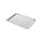 Christofle Graphik Silver-Plated Rectangular Tray - 8 X 12 in in silver-plate on a white background