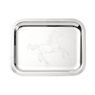 Christofle Silver-Plated Lunar New Year 2026 Horse Tray - 8 X 10 in in silver-plate on a white background