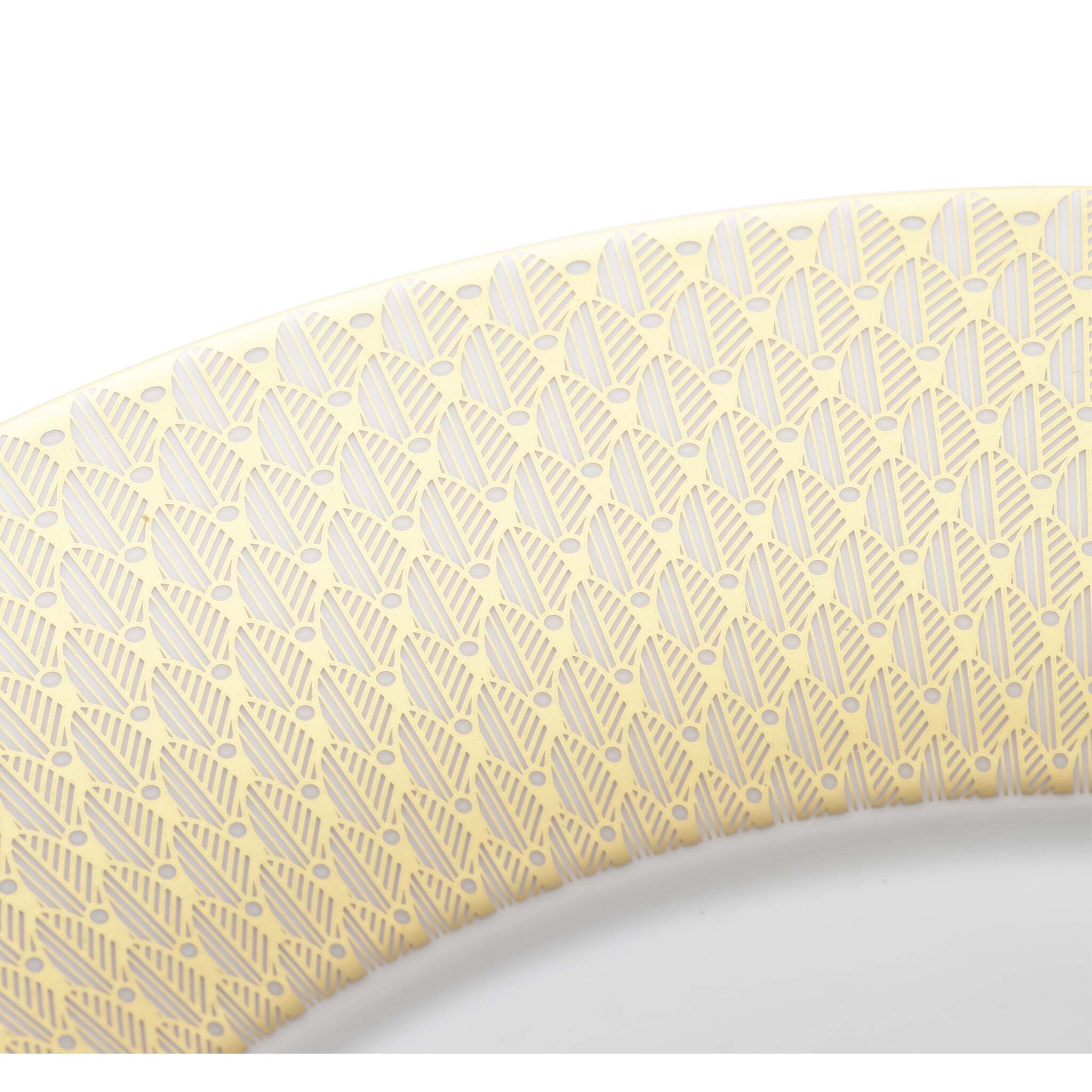 Christofle Malmaison Porcelain Underplate Gold Finish — additional view