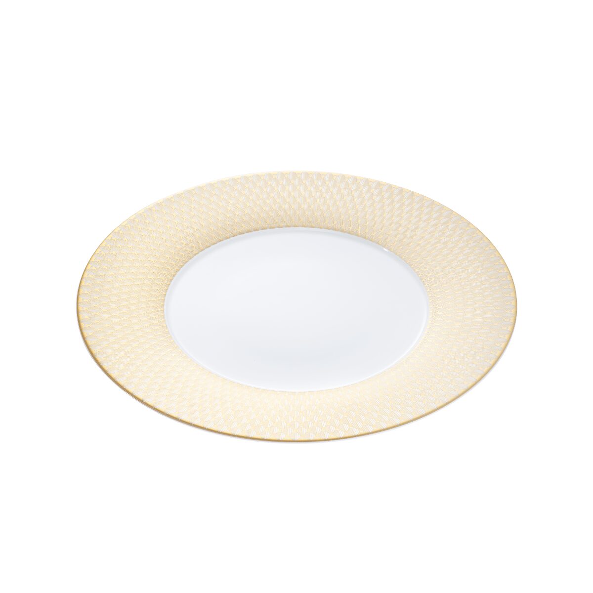 Christofle Malmaison Porcelain Underplate Gold Finish — additional view