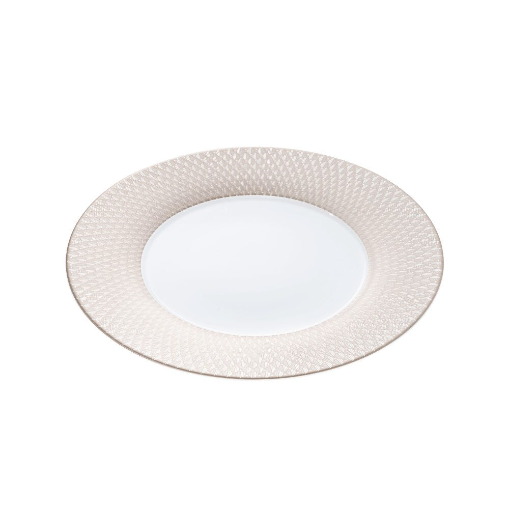 Christofle Malmaison Porcelain Underplate Platinum Finish — additional view
