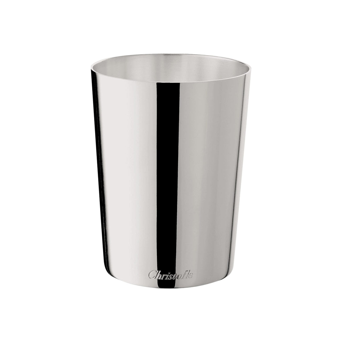Christofle Uni Silver-Plated Pencil Cup on a white background