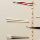 Christofle Silver-Plated White Japanese Chopsticks in silver-plate on a white background