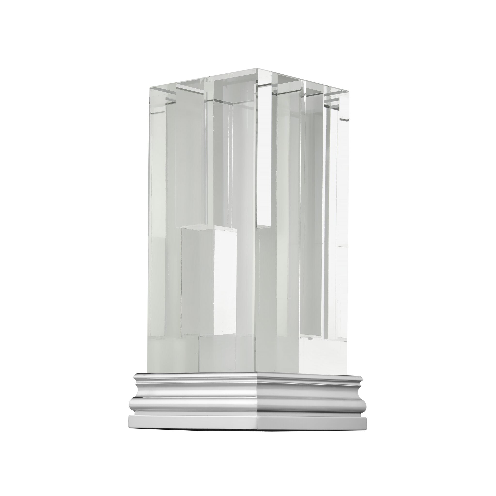 Christofle Perspectives Glass & Chrome Aluminium Vase — additional view