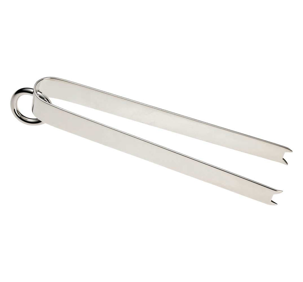 christofle vertigo silver-plated ice cube tongs