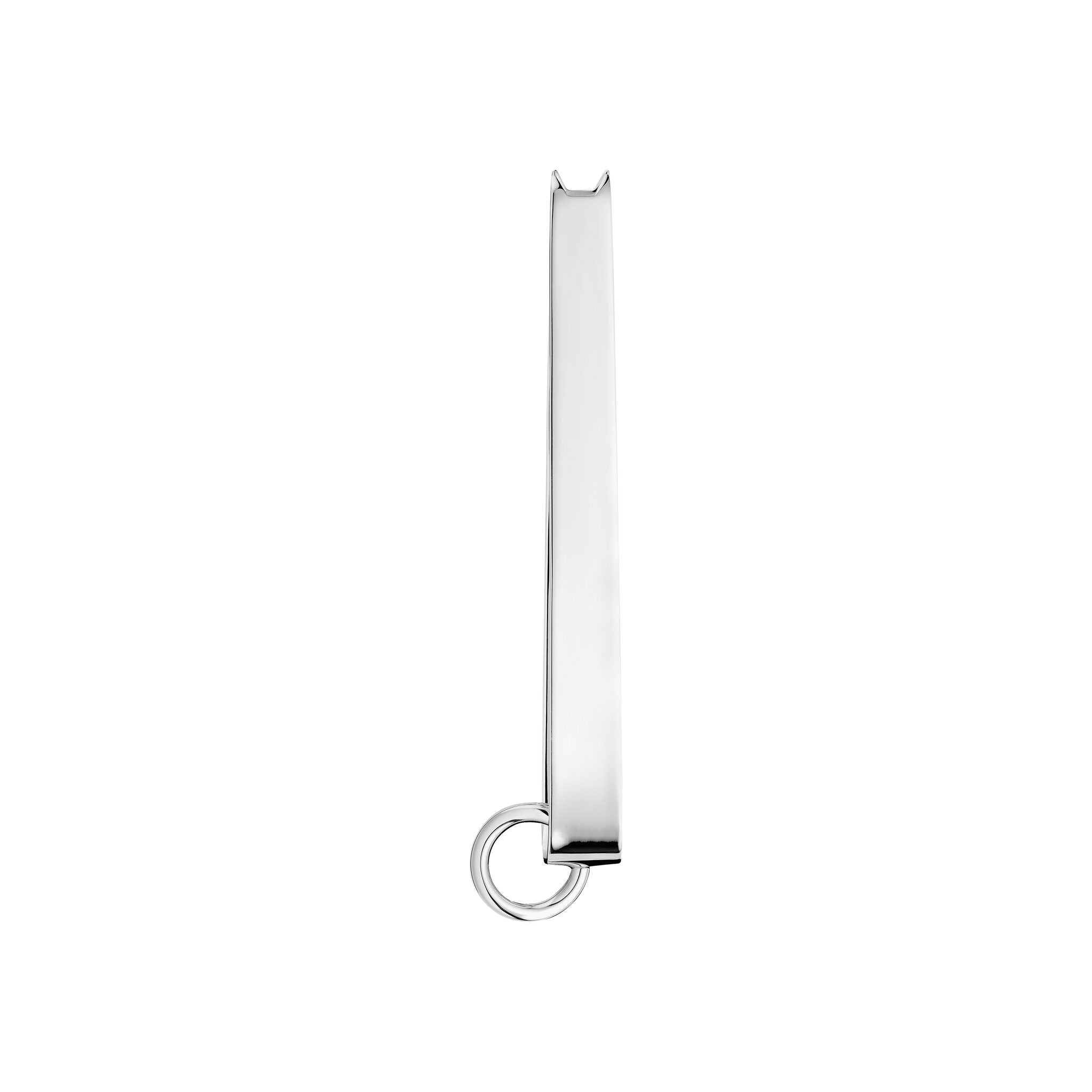 Christofle Vertigo Silver-Plated Ice Tongs in silver-plate on a white background