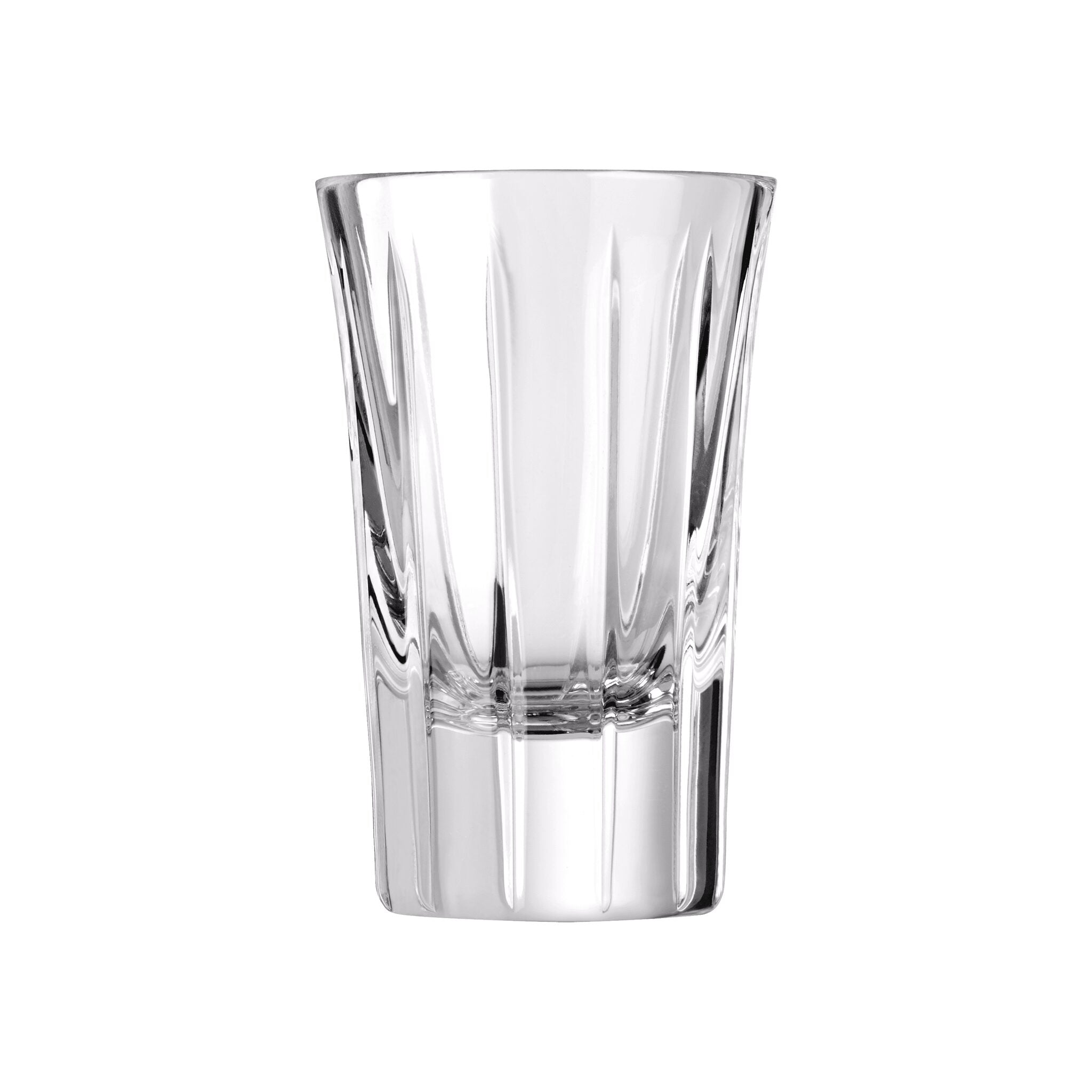 Christofle Crystal Vodka Glasses - Set of 4 in crystal on a white background