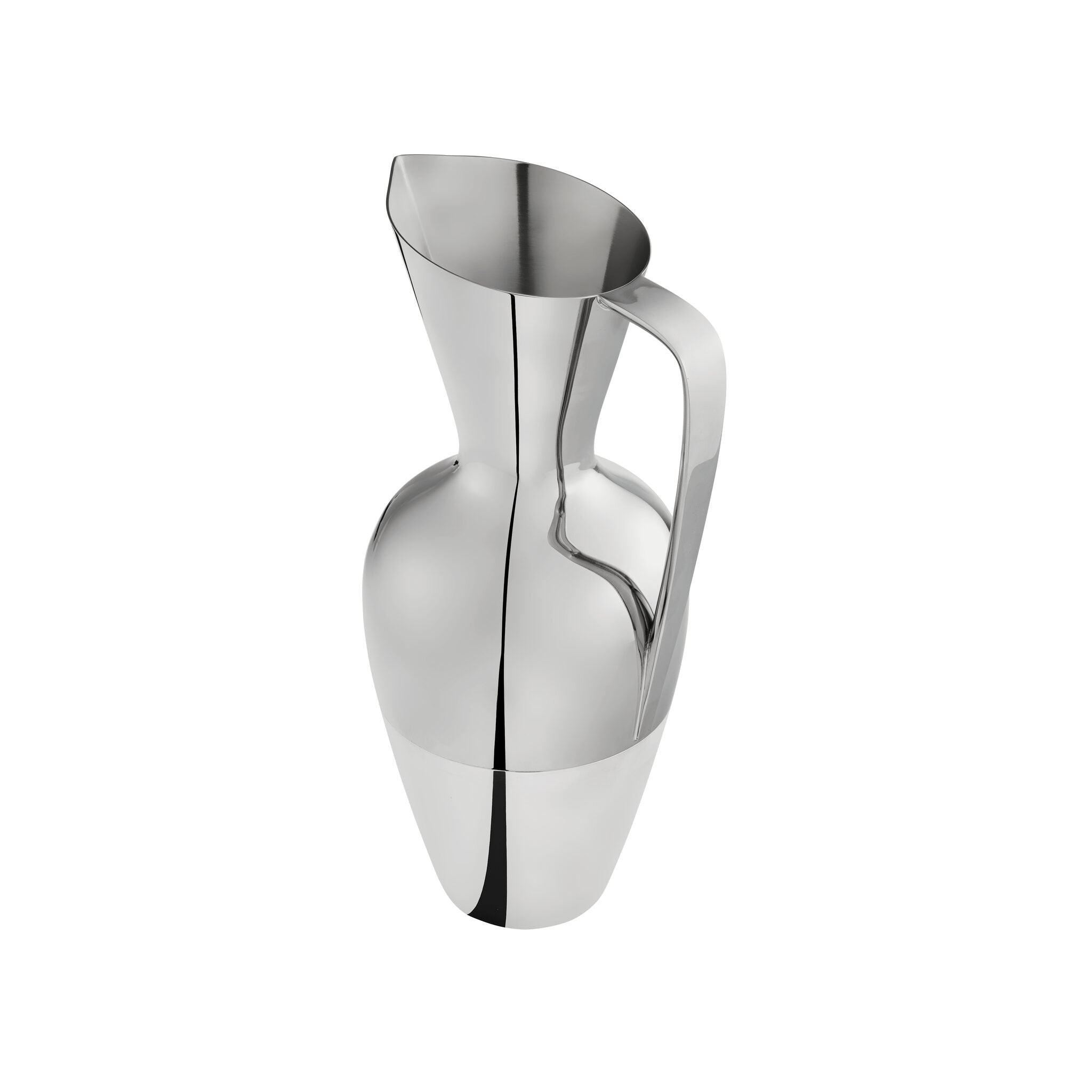 Christofle Steel Silver Base Water Pitcher on a white background