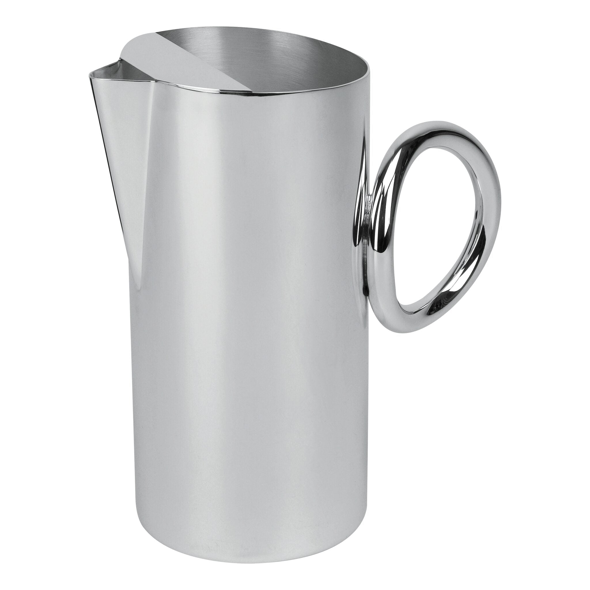 Christofle Vertigo Silver-Plated Water Pitcher in silver-plate on a white background